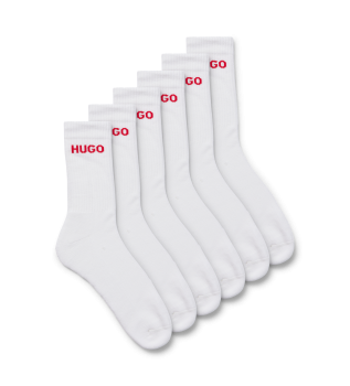 Packung mit 6 Paar kurzen Socken mit weiem Logo-Detail