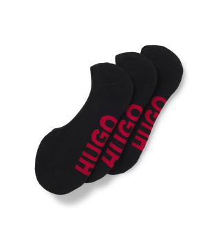 Confezione da 3 paia di calzini invisibili neri