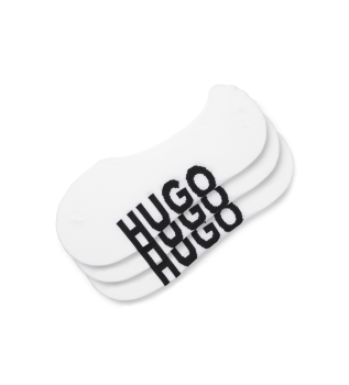 3 par vita osynliga strumpor