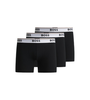 Confezione 3 Boxer logo nero