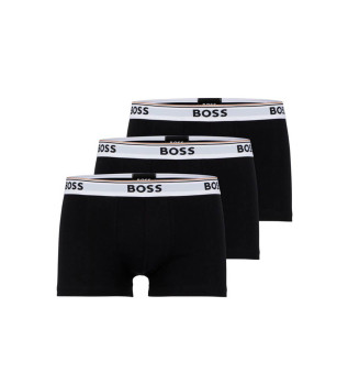 Pack 3 Boxers Logo noir