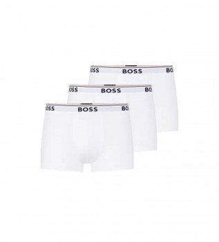 Lot de 3 caleons en coton blanc