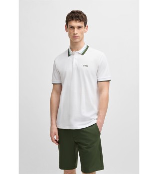 Active Paddy Poloshirt met contrasterende witte strepen