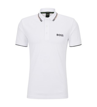 Paddy Pro weies Poloshirt