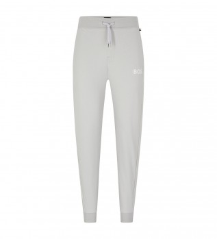 Spodnie Chandal z haftowanym logo w kolorze szarym