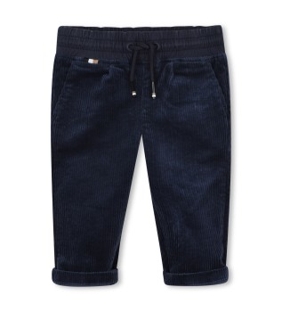 Soft navy trousers