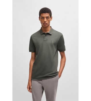 Slim Fit polotr�ja i bomullsstretch gr�n