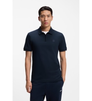 Polo Slim Fit azul-marinho
