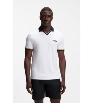 Polo Active slim fit blanc
