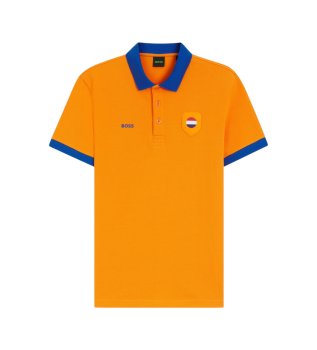 Paddy polotr�ja med orange flaggdetaljer