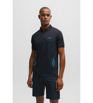 Piraq Active navy polo shirt 