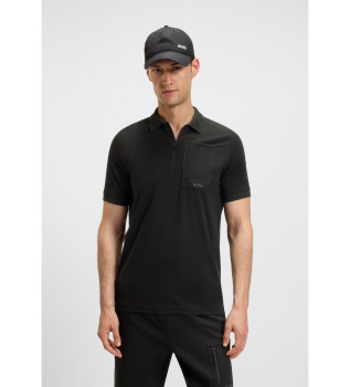 Urban Tech schwarzes Poloshirt