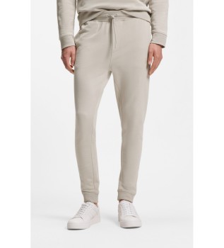 Pantalon en feutre Logo appliqu� beige