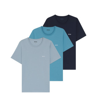 St med tre bl T-shirts