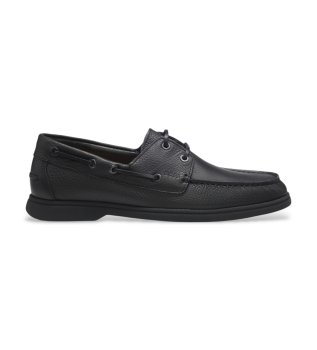 Sienne Boat Lederschuhe schwarz