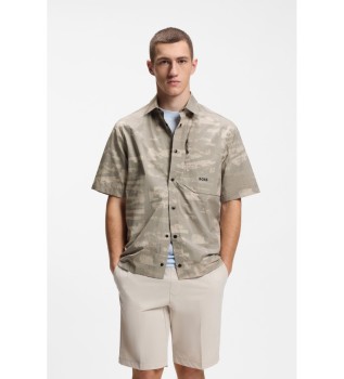 Chemise Globe Print vert