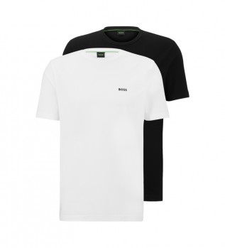 Pack 2 Logo T-shirts black, white