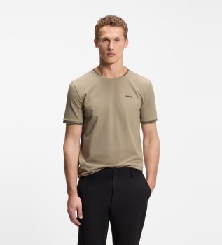 Taupefarbenes Taul-Shirt