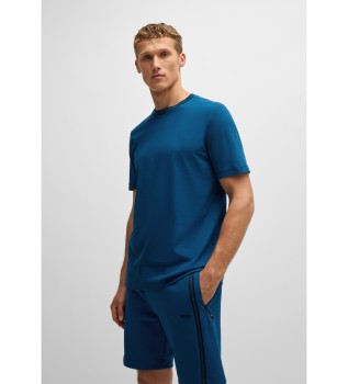 Camiseta logo en el cuello marino