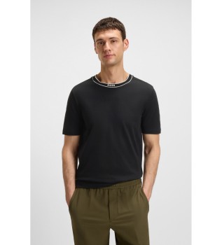 T-shirt  col ray noir