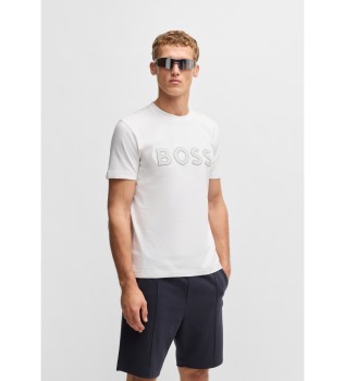 T-shirt med logotyp vit