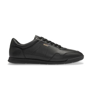 Zapatillas de piel Titanium negro