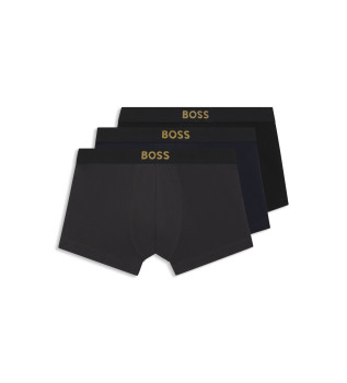 Set 3 Boxers Gold Logo 
