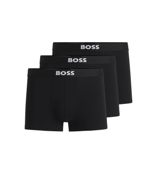Pack 3 Boxers One Logo noir