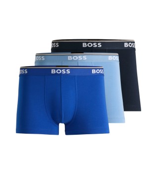 Set di 3 boxer con logo multicolore in vita