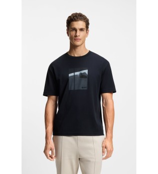 Pima Tennis T-shirt navy blue