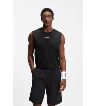 Active sleeveless T-shirt black