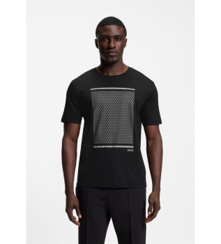 Maglietta nera con stampa del tour