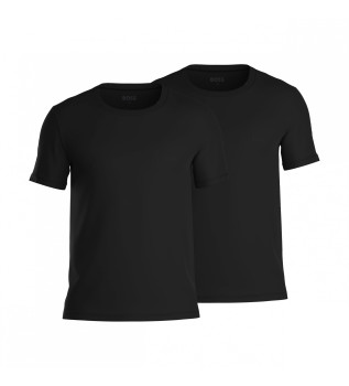 2er-Set Comfort-T-Shirts schwarz