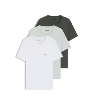 Set 3 Camisetas Classic blanco