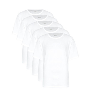 Lot de 5 T-shirts Authentic blancs