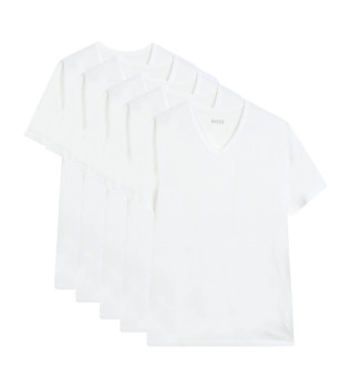 Lot de 5 T-shirts Authentic blancs
