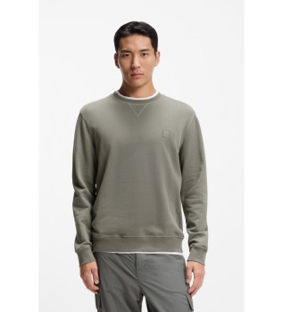 Sweater Applique logo groen