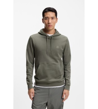 Straight Fit hoodie groen