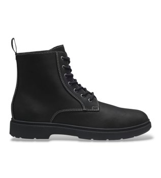 Ferling Stiefeletten aus Leder in Schwarz