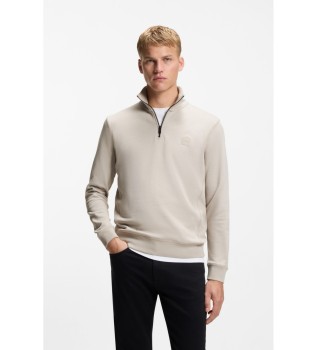 Sweater Fleece Katoen beige