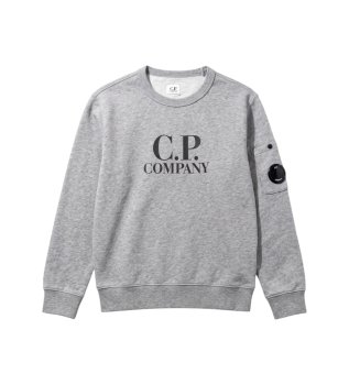 Sweatshirt mit Logo, grau