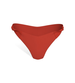 Structured Twist bikini bottoms red