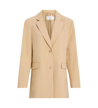 Beige figursydd kavaj