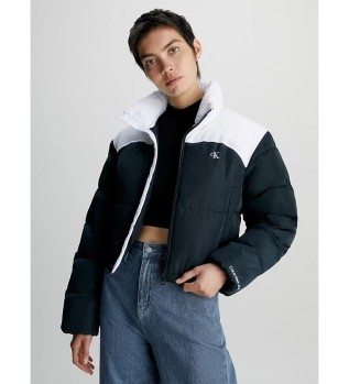 Dunjacka Blockfrg svart, vit