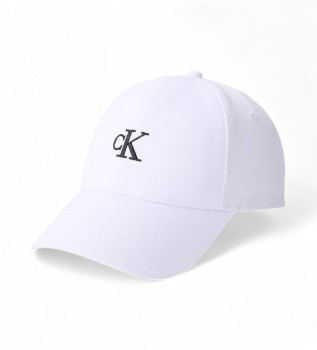 Cappellino in twill con logo bianco