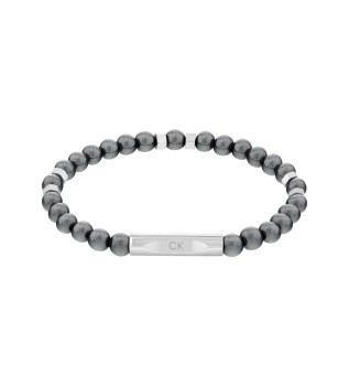 Bransoletka Mixed Beads szara