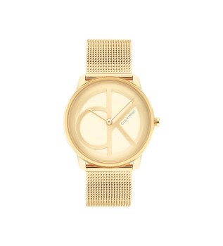 Montre de mode analogique en or