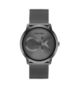 Relgio com logtipo preto