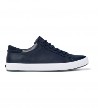 Andratx Leren Sneakers marine