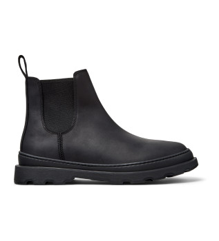 Brutus Lederstiefelette schwarz